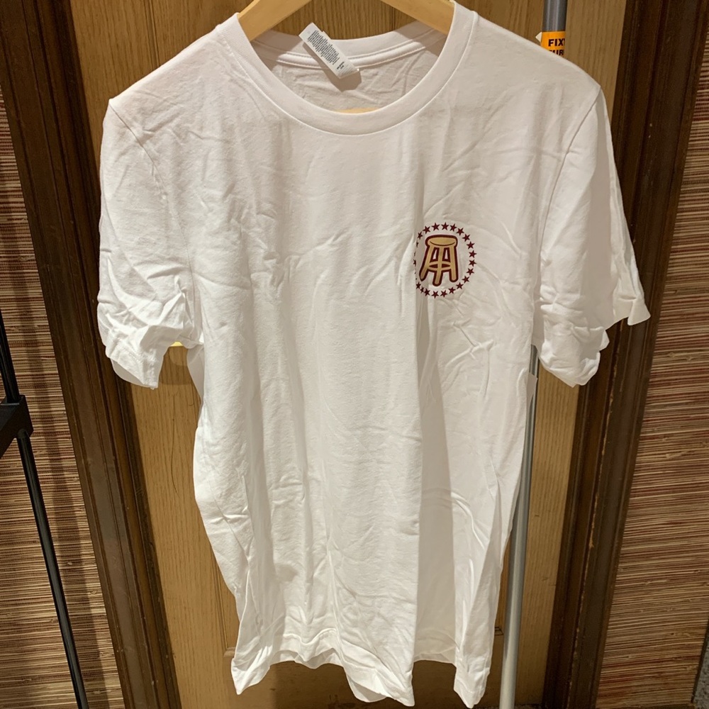 Barstool Sports Logo White Short Sleeve Tshirt